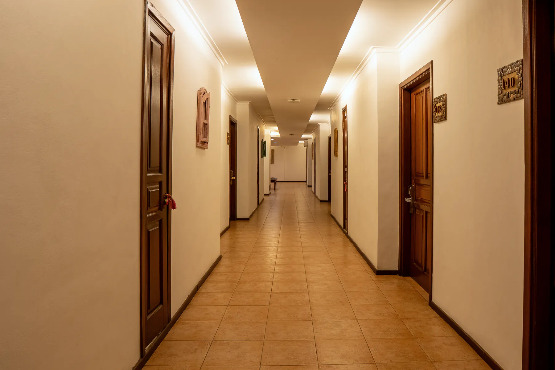 Koredór kuartu ospede Hotel Timor