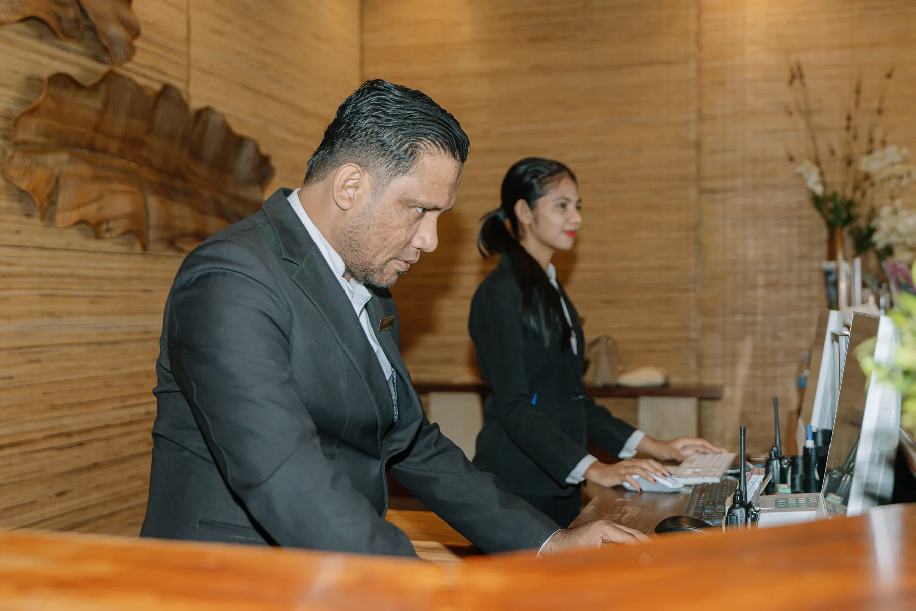 Entrada prinsipál Hotel Timor ho ekipa simpátika